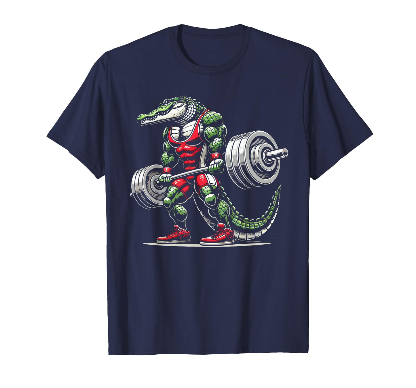 Crocodile Weightlifting Weight Weightlifter Bodybuilder T-Shirt