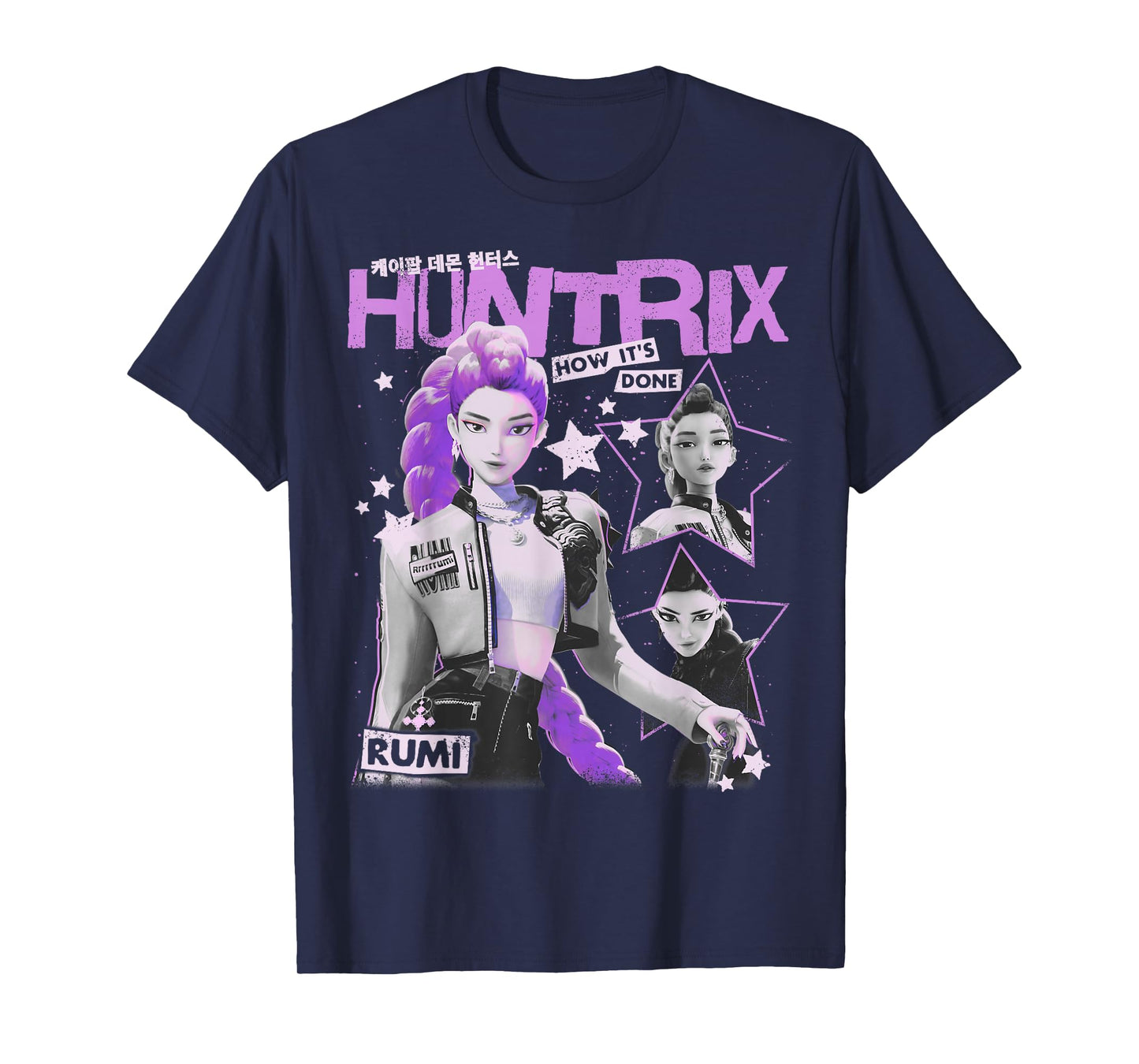 Kpop Demon Hunters Halloween Rumi Vintage Y2K Style Poster T-Shirt