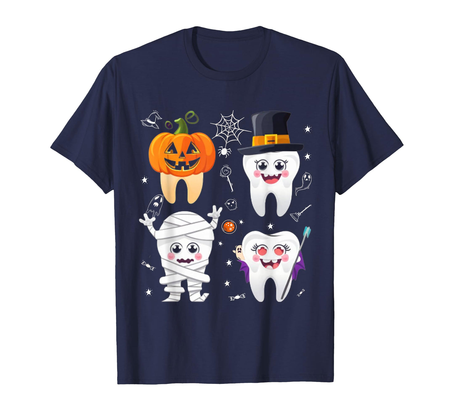 Halloween Dentist Witch Teeth Dental Crew Costume Men Women T-Shirt