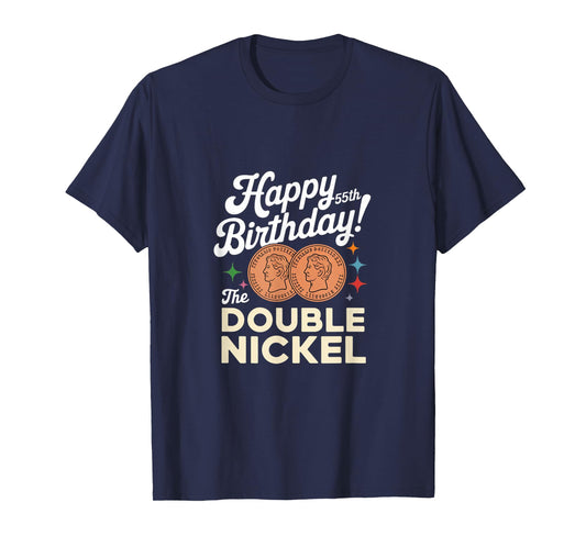 Double Nickel 55th Birthday Born In 1970 T-Shirt