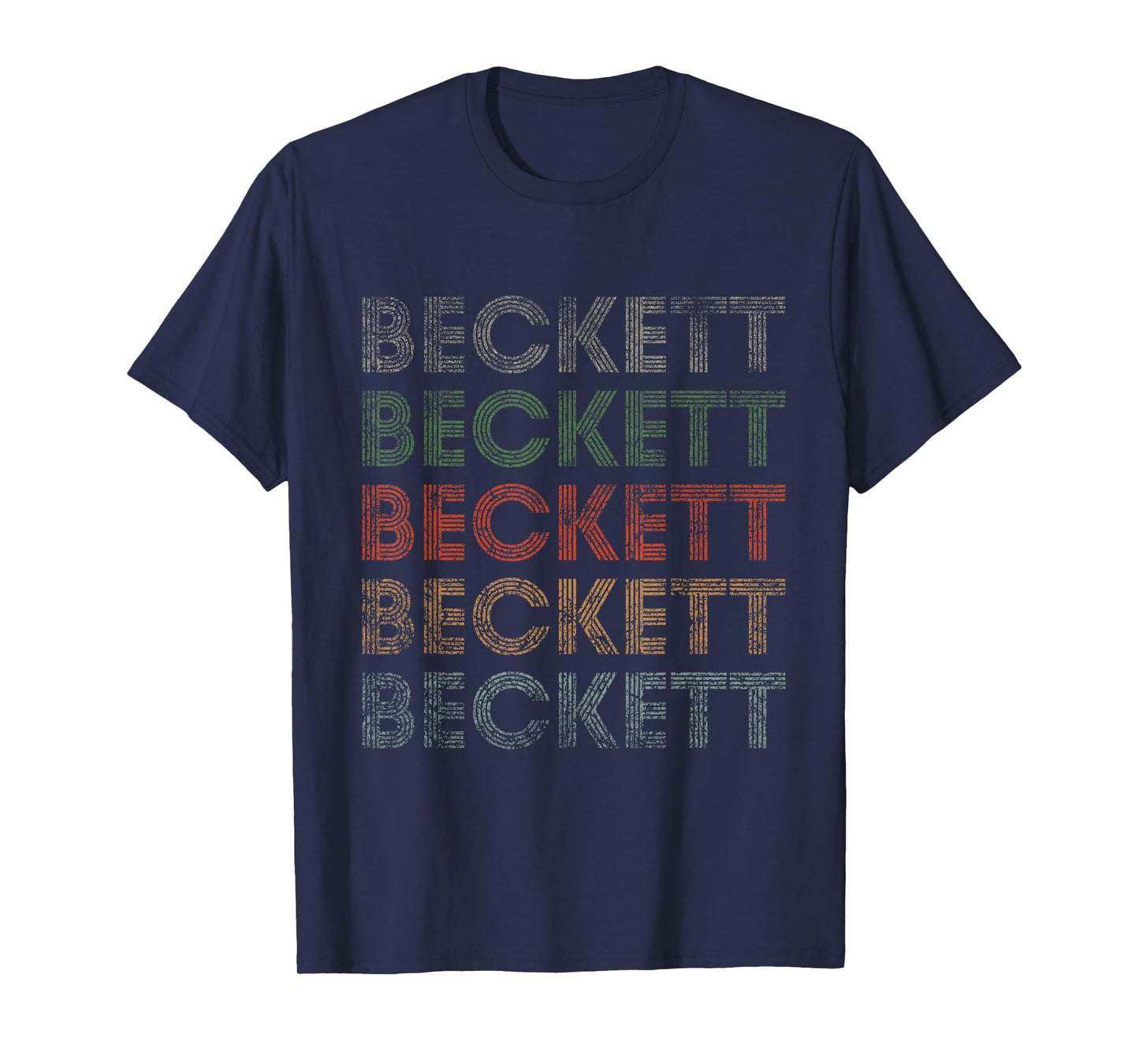 Beckett First Name Grunge Style Vintage Retro T-Shirt