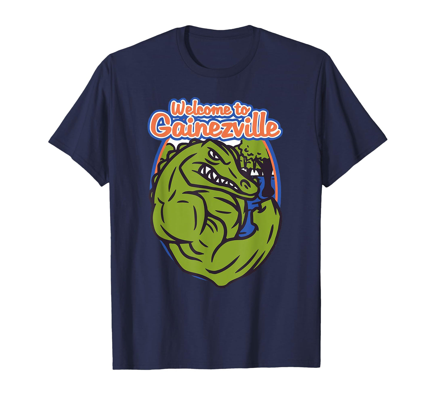 Gainezville Florida Gator flexing muscle T-Shirt