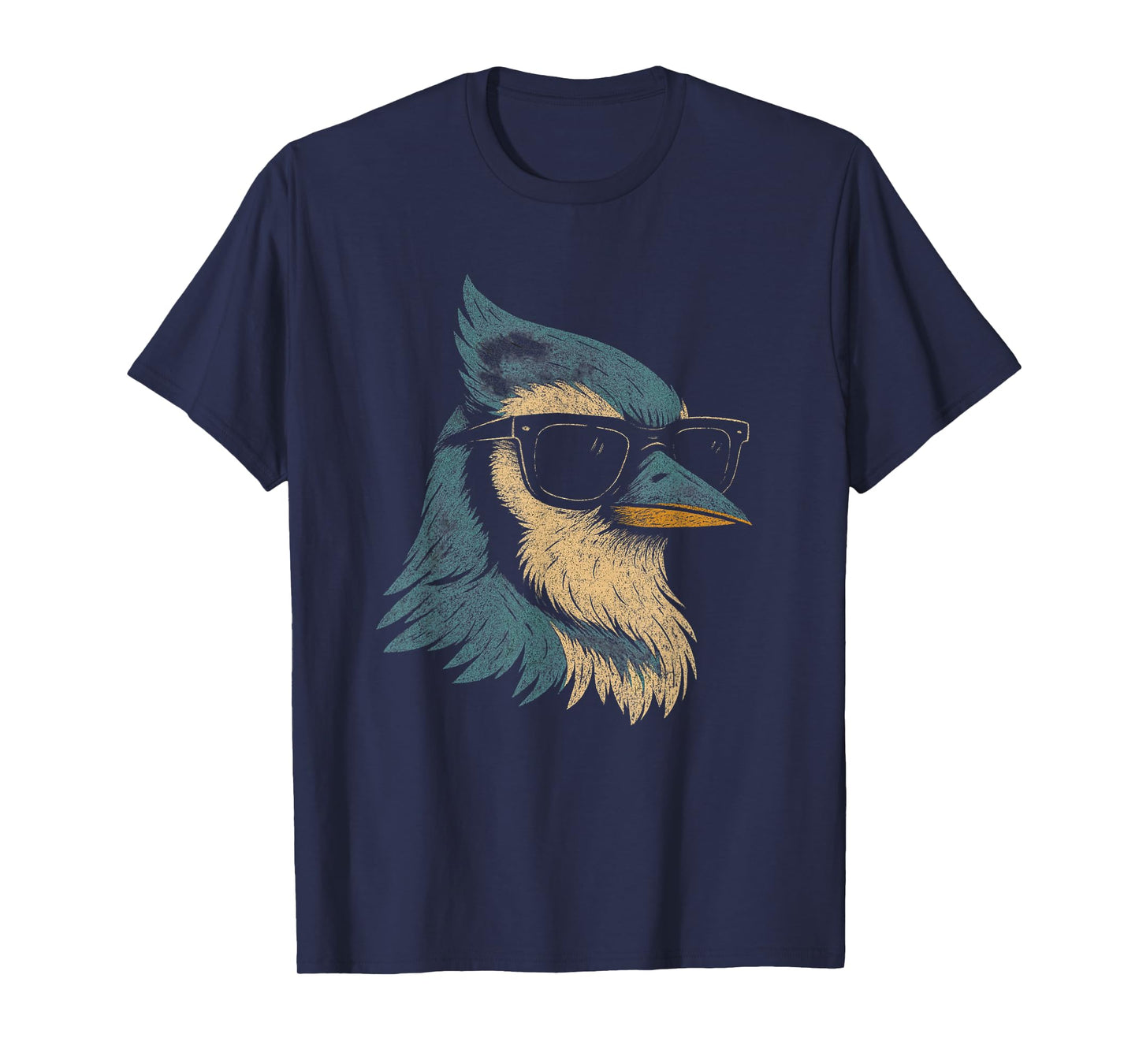 Cool Blue Jay Sunglasses Retro Vintage Birdwatching Nature T-Shirt