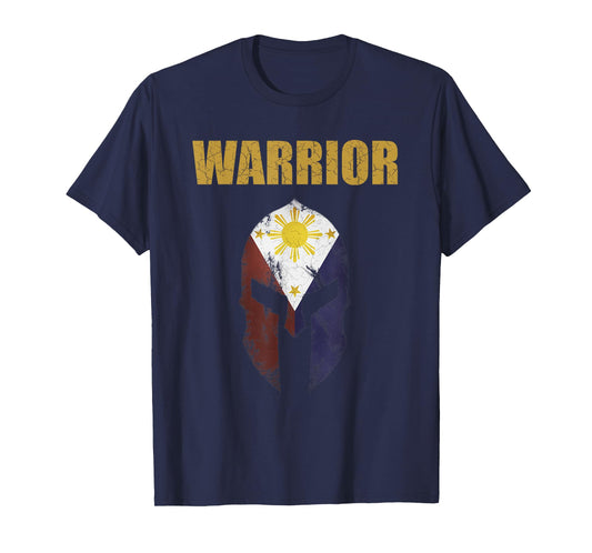 Vintage Motivational Workout Shirt-Filipino Spartan Warrior T-Shirt