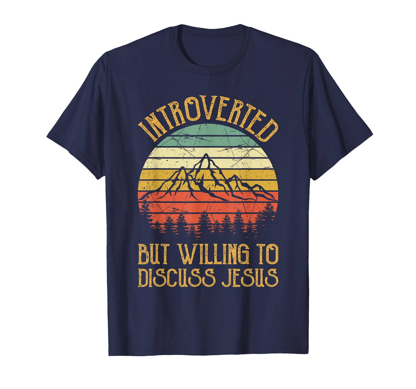Introverted But Willing To Discuss Jesus Tshirt Christian T-Shirt