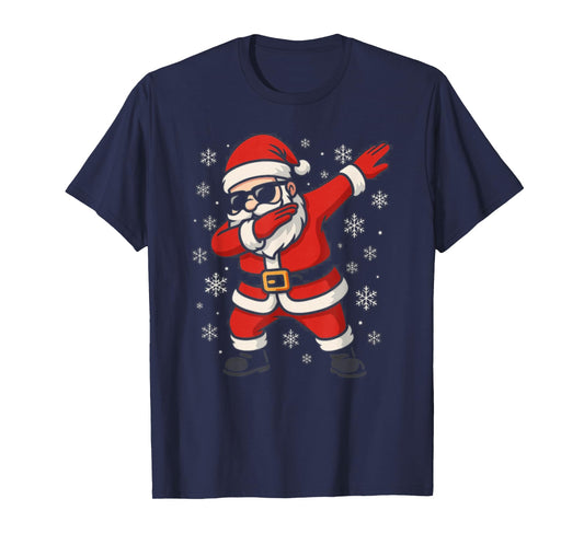 Dabbing Santa Claus Christmas Funny Xmas Dab Boys Girls Kids T-Shirt