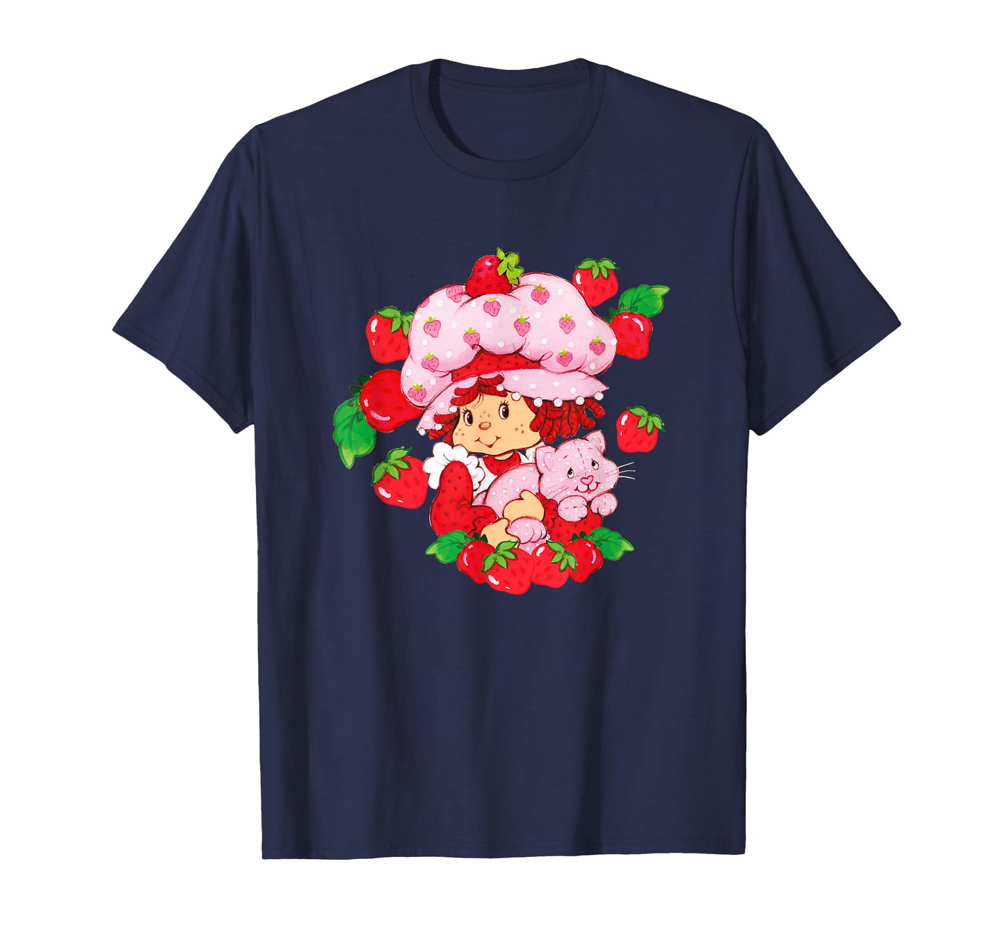 Strawberry Shortcake Custard Kitten Garden Besties T-Shirt