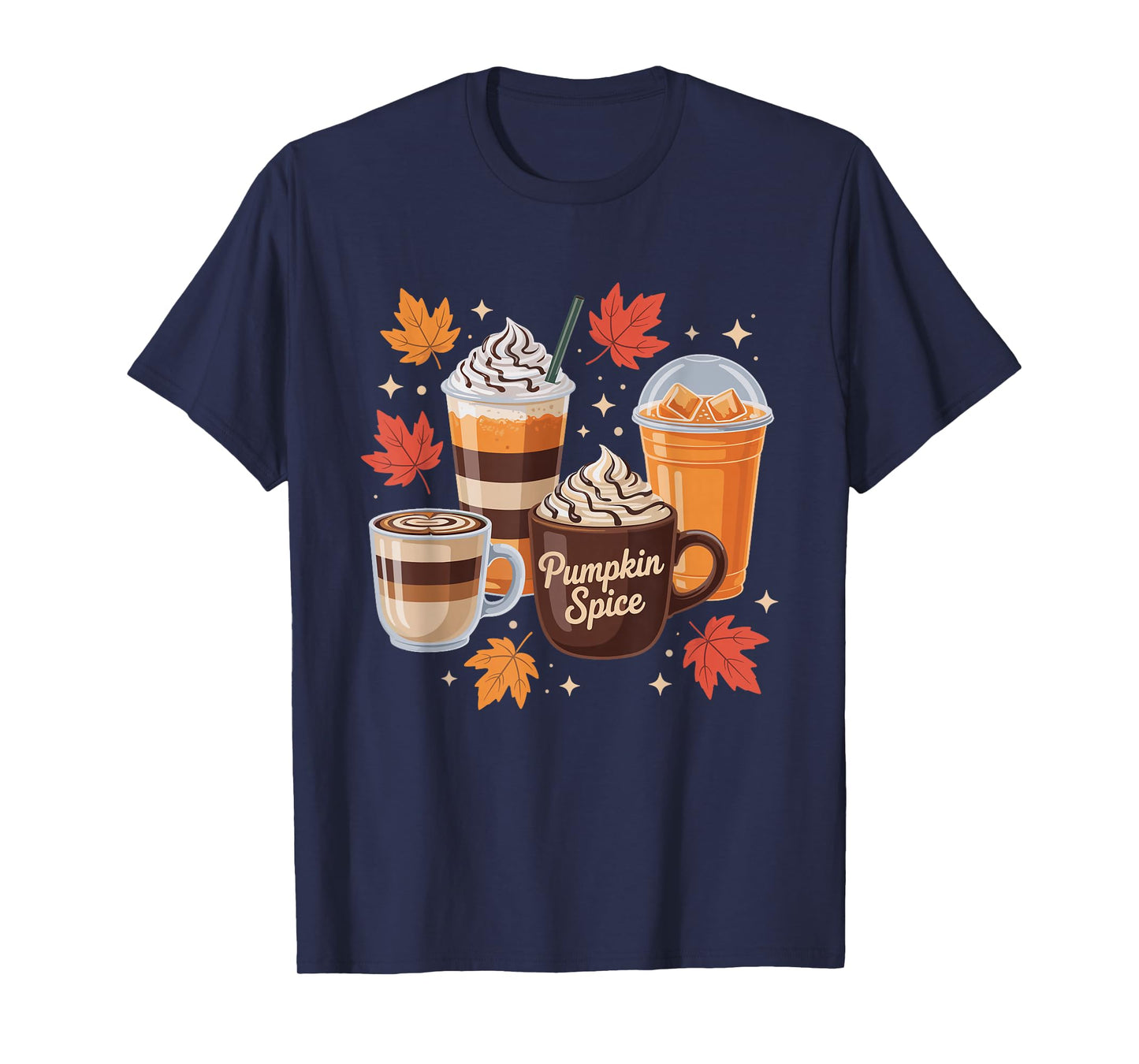 Halloween Pumpkin Latte Spice Coffee Love Fall Season T-Shirt