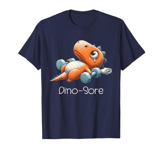 Funny Gym Workout Dinosaur Weight Lifting Gym Dino Sore T-Shirt
