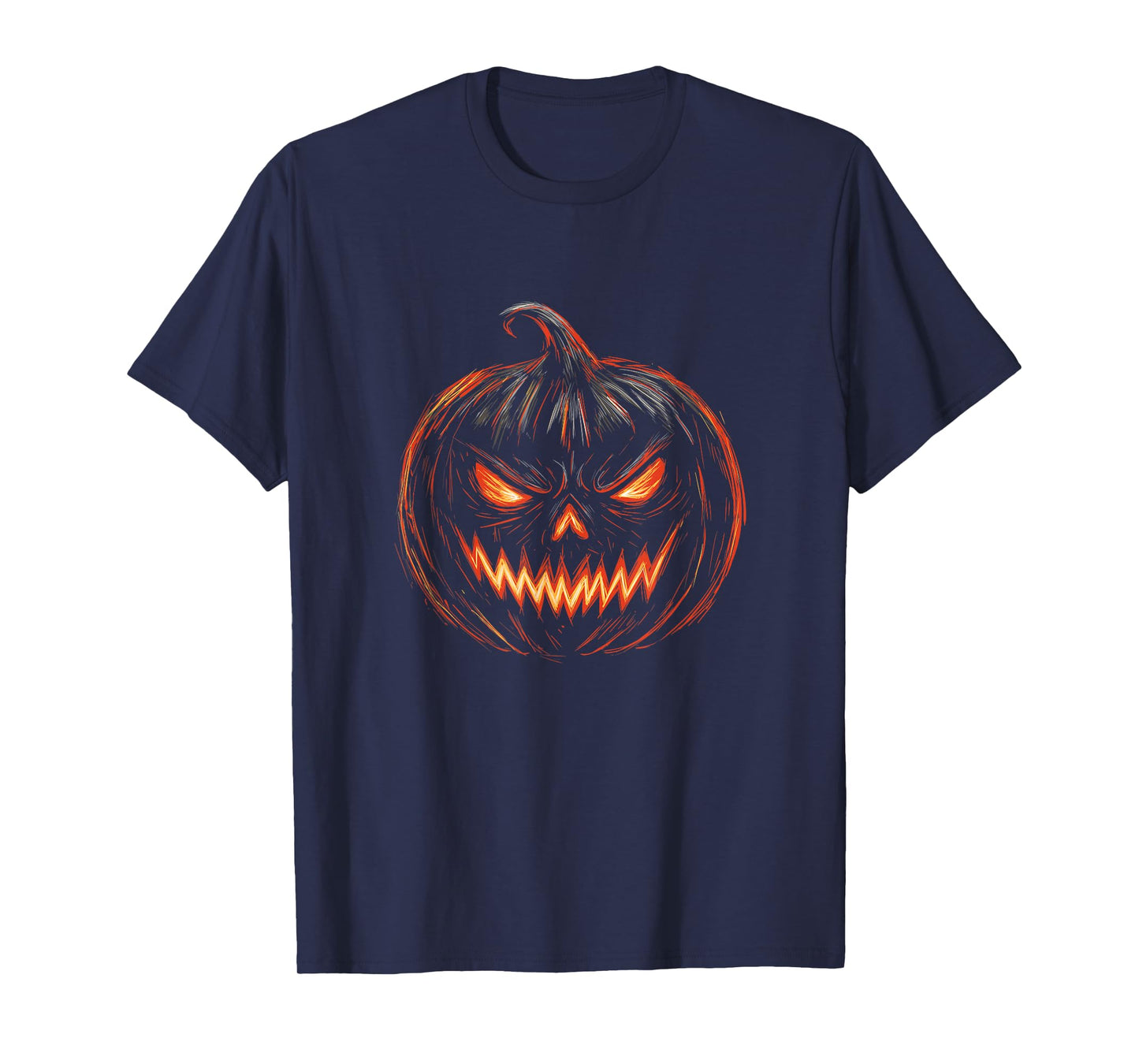 Scary Jack O’Lantern - Spooky Pumpkin Halloween Ghost T-Shirt