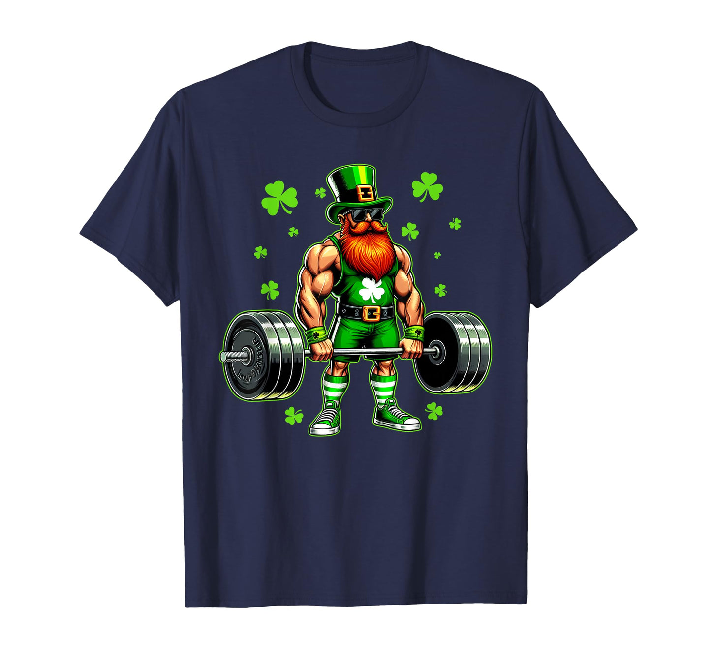 St Patricks Day Workout Weightlifting Saint Paddys Gym Men T-Shirt