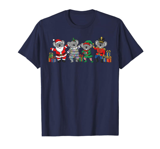 Dancing Koalas Christmas Cute Holiday Party Apparel T-Shirt