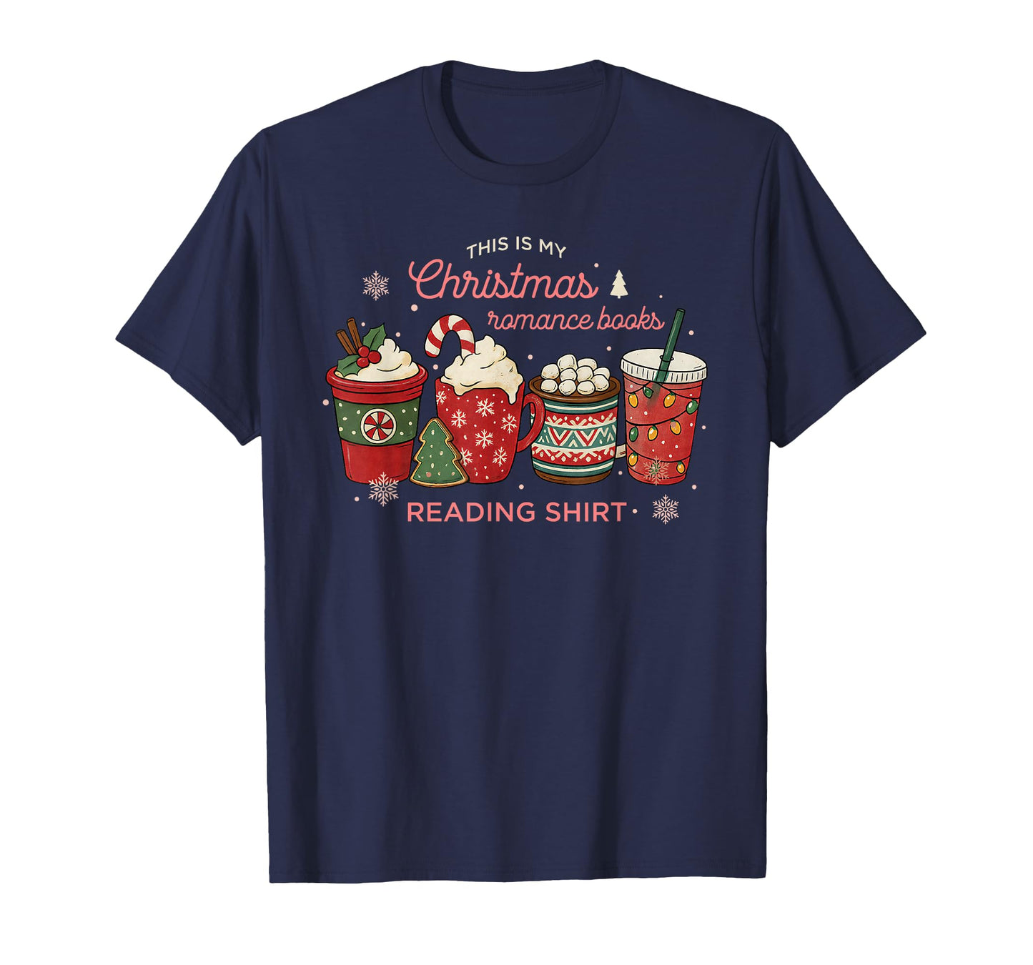 Christmas Read, Cozy Bookish Xmas Girl Reader Ugly Gift T-Shirt