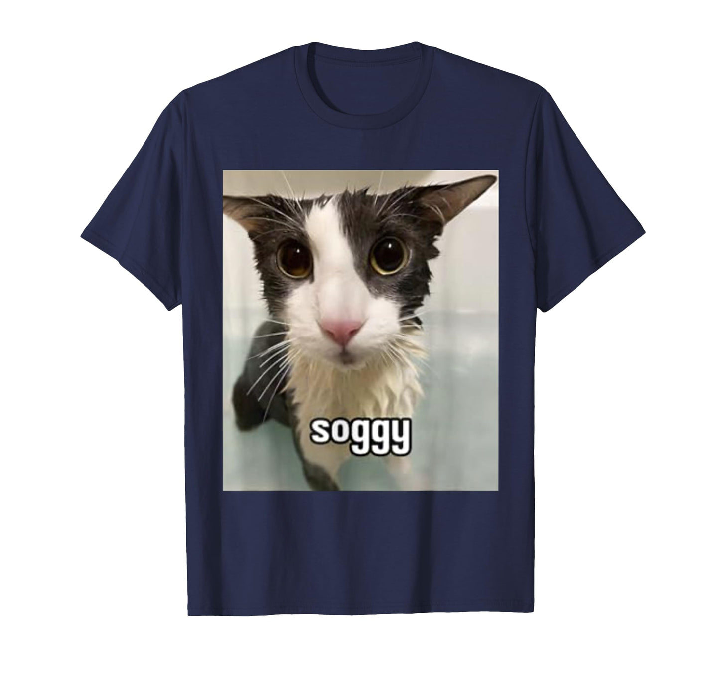 Silly Soggy Cat Funny T-Shirt