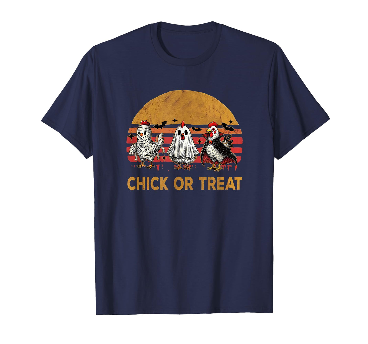 Chick Or Treat Halloween Witch Spooky Chicken Farmer T-Shirt