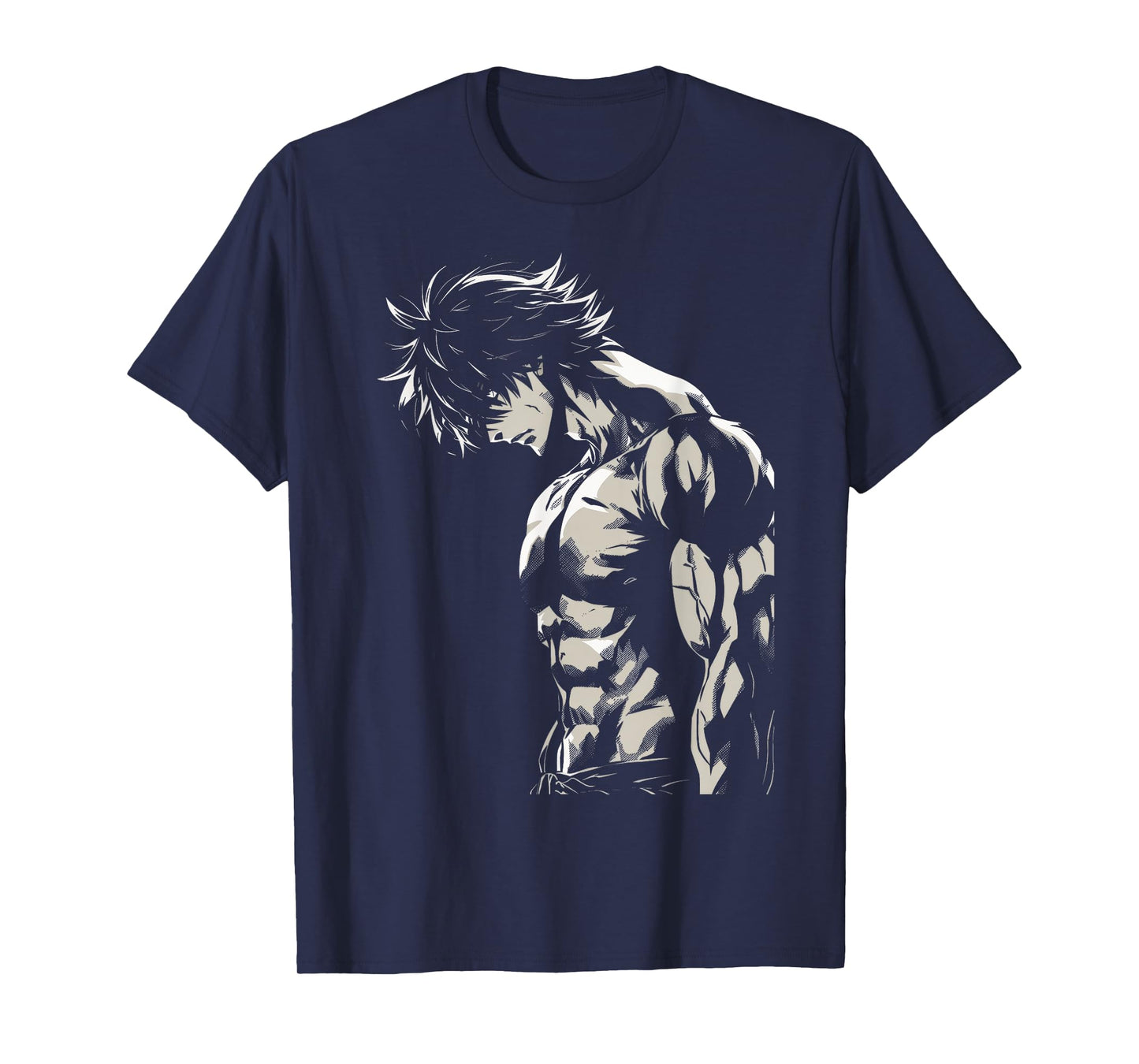 Anime Men Character Bicep Workout Motivational T-Shirt