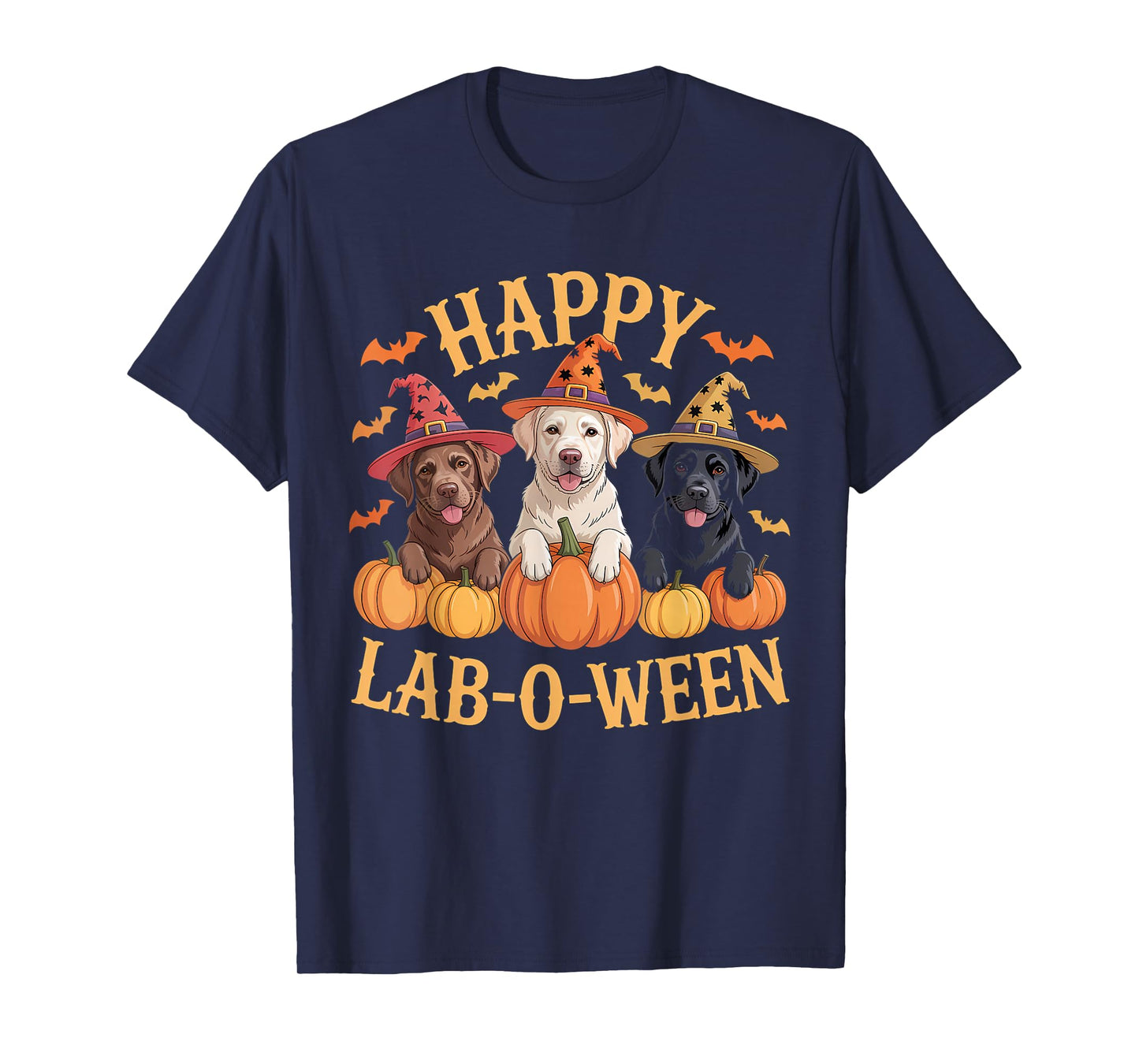 Happy Lab-O-Ween Cute Labrador Halloween Art T-Shirt