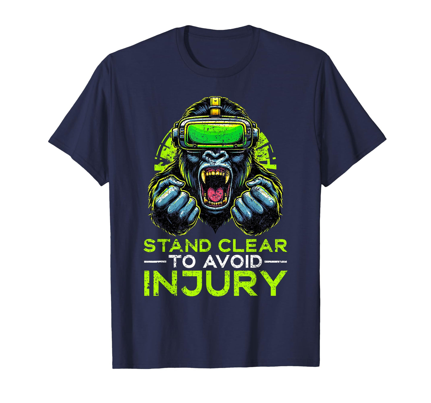 Gorilla VR Gamer Virtual Reality Headset Monkeys T-Shirt