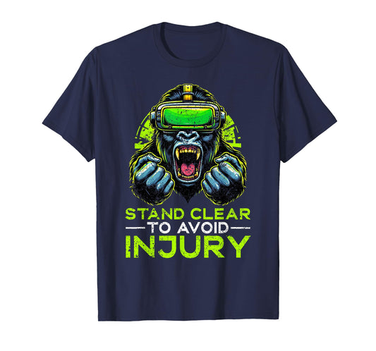 Gorilla VR Gamer Virtual Reality Headset Monkeys T-Shirt