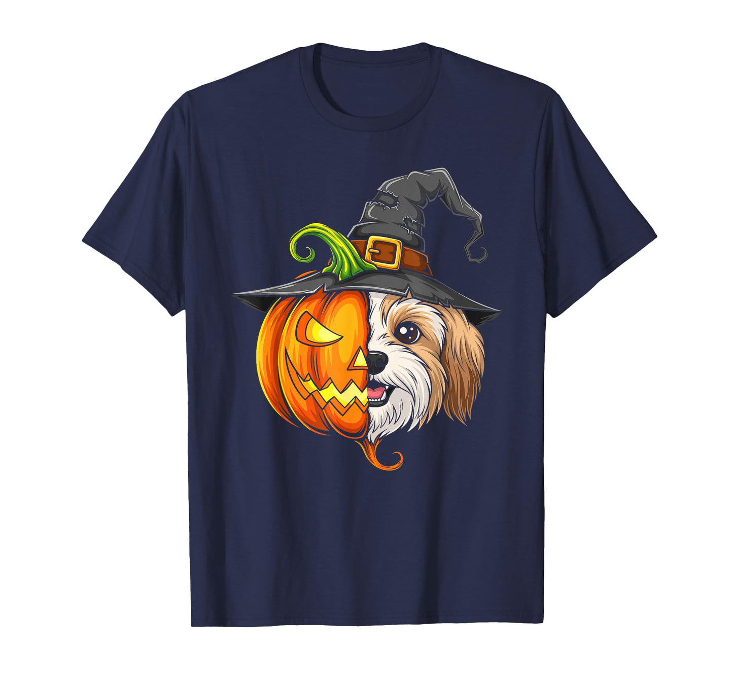 Havanese Pumpkin Jack O Lantern Halloween Kids Mens Womens T-Shirt