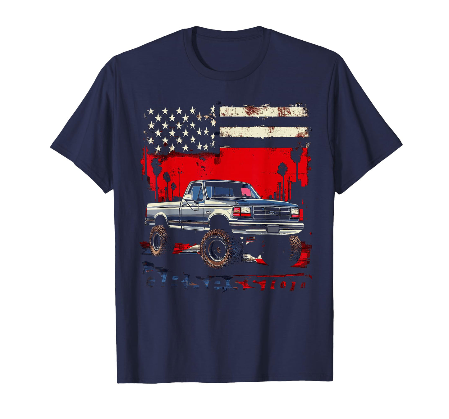 OBS Single Cab Old Body Style Retro Powerstroke Diesel Truck T-Shirt
