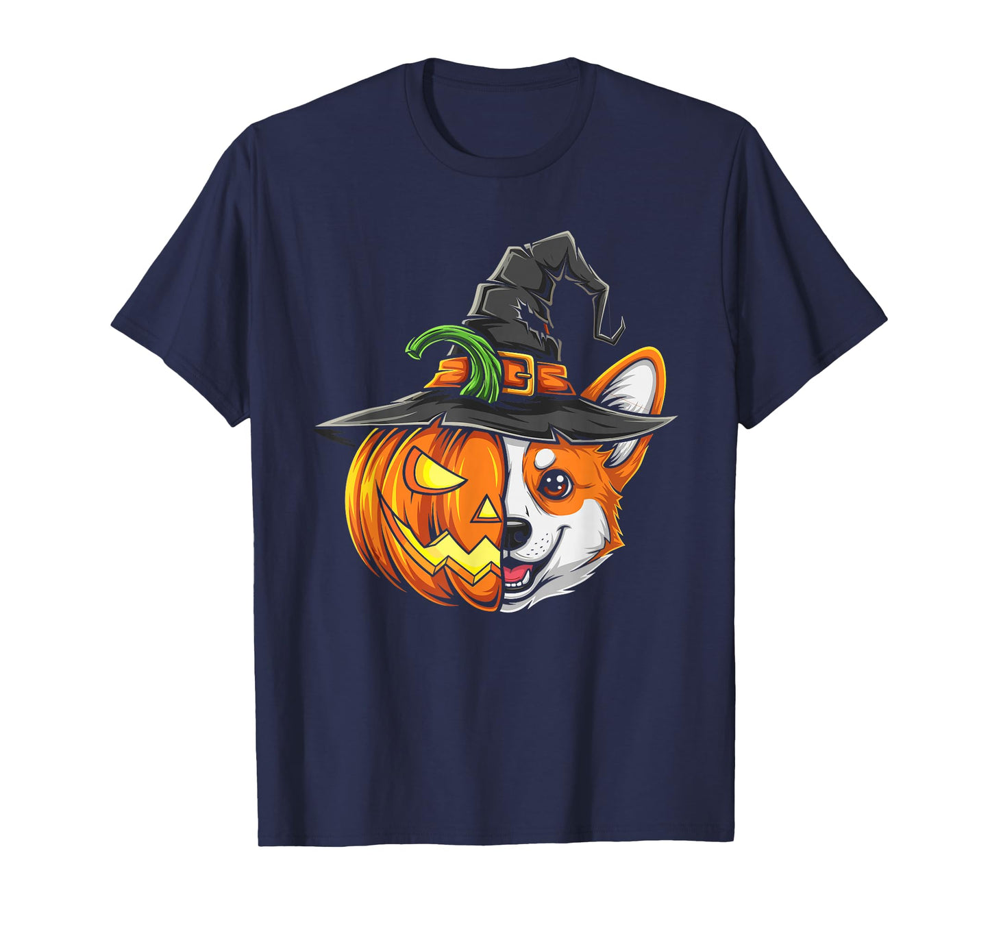 Corgi Pumpkin Jack O Lantern Halloween Kids Mens Womens T-Shirt