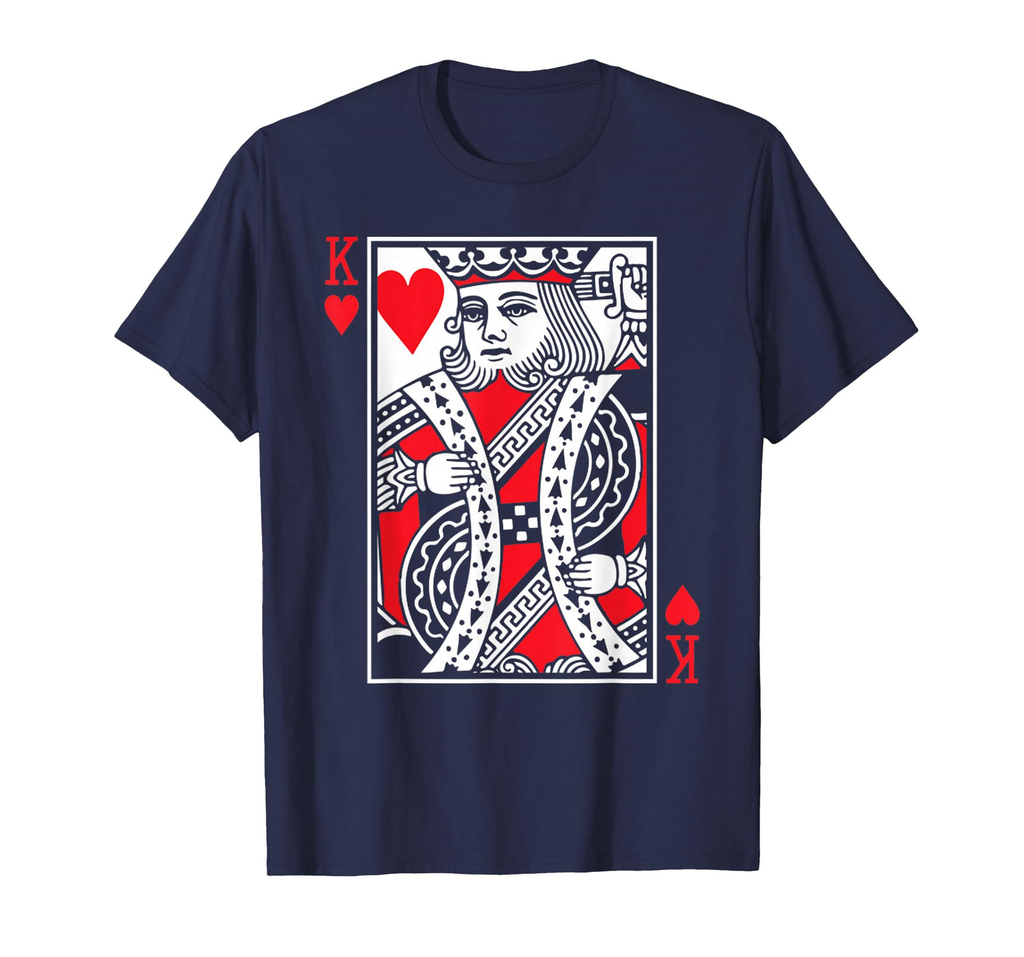 King Of Hearts Valentines Day Cool V-Day Couple Matching T-Shirt