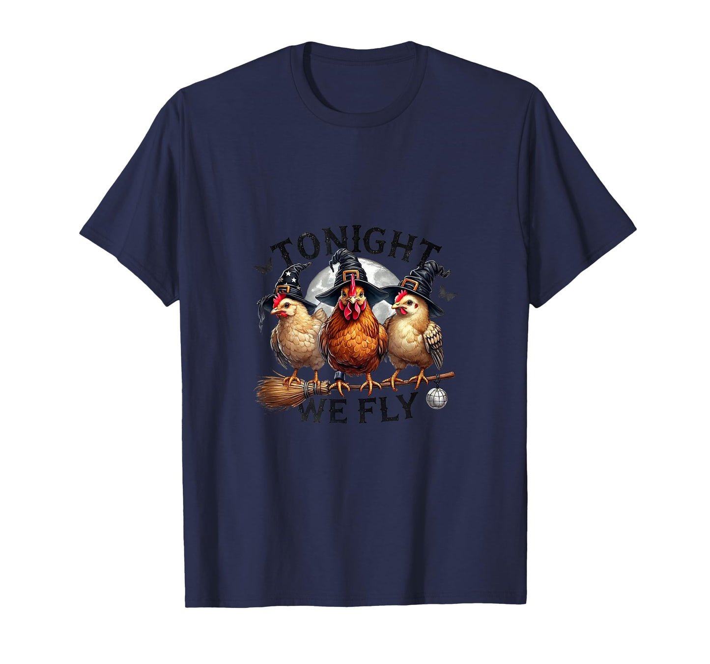 Amazing Spooky Creepy Halloween Chicken Design T-Shirt