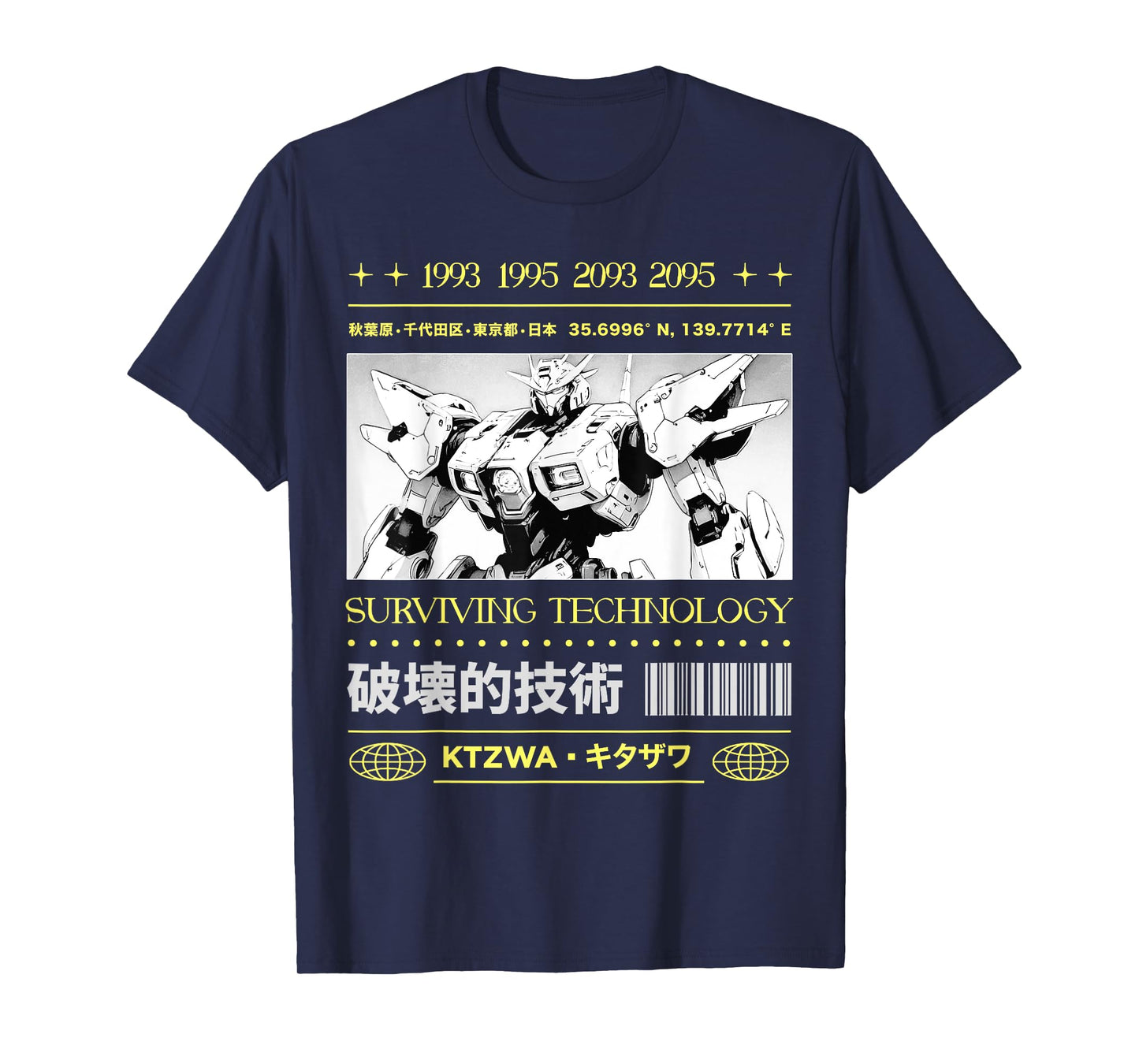 Japanese Tokyo Cyberpunk Art Streetwear Anime Graphic Tee T-Shirt