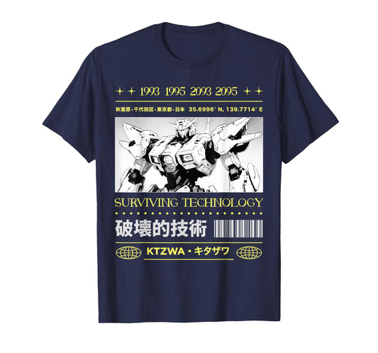 Japanese Tokyo Cyberpunk Art Streetwear Anime Graphic Tee T-Shirt