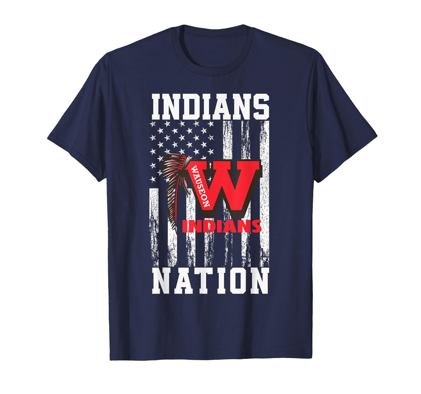 Wauseon Indians Logo Nation HS T-Shirt