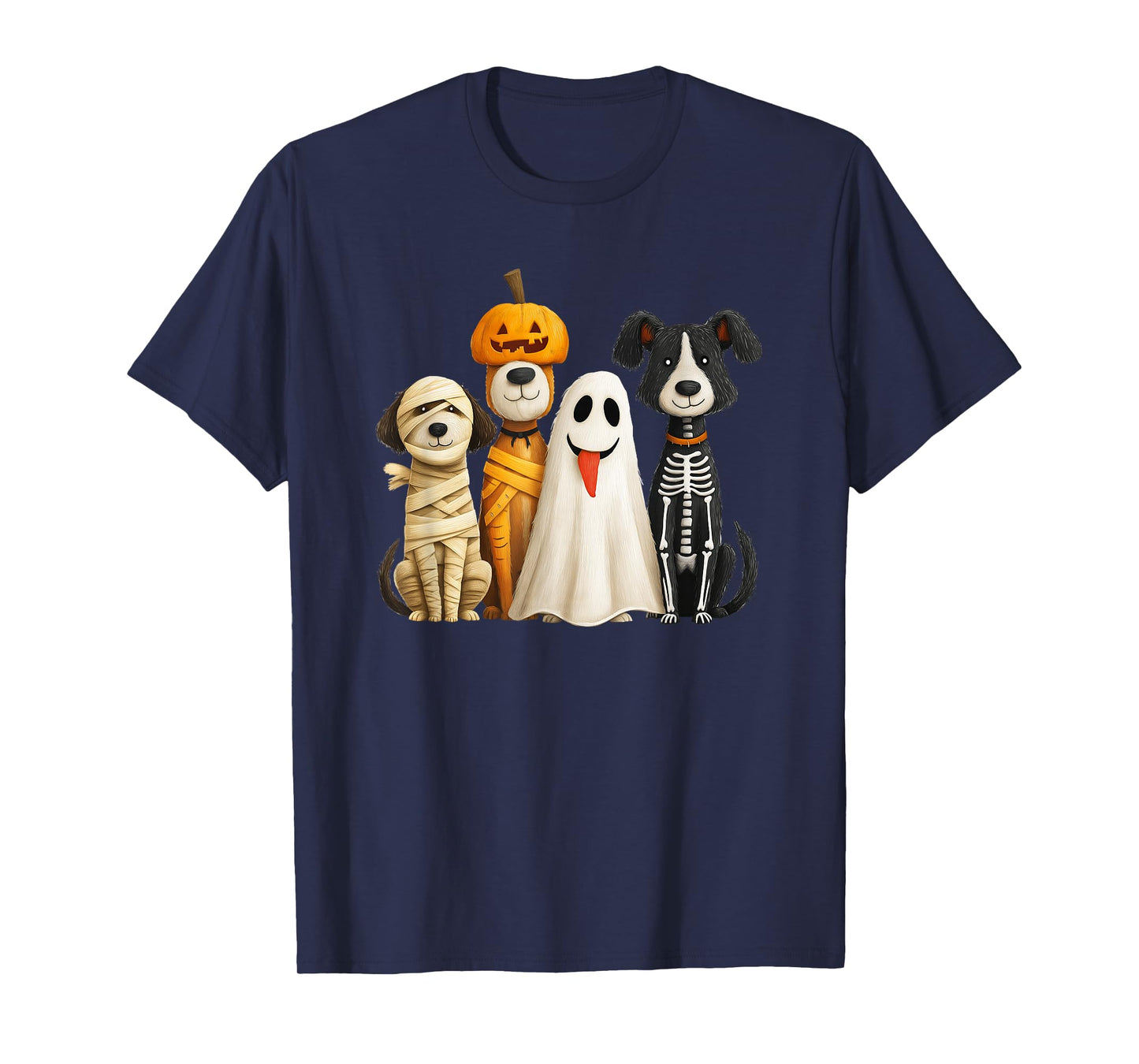 Cute Dog Boo Funny Spooky Halloween Costume T-Shirt