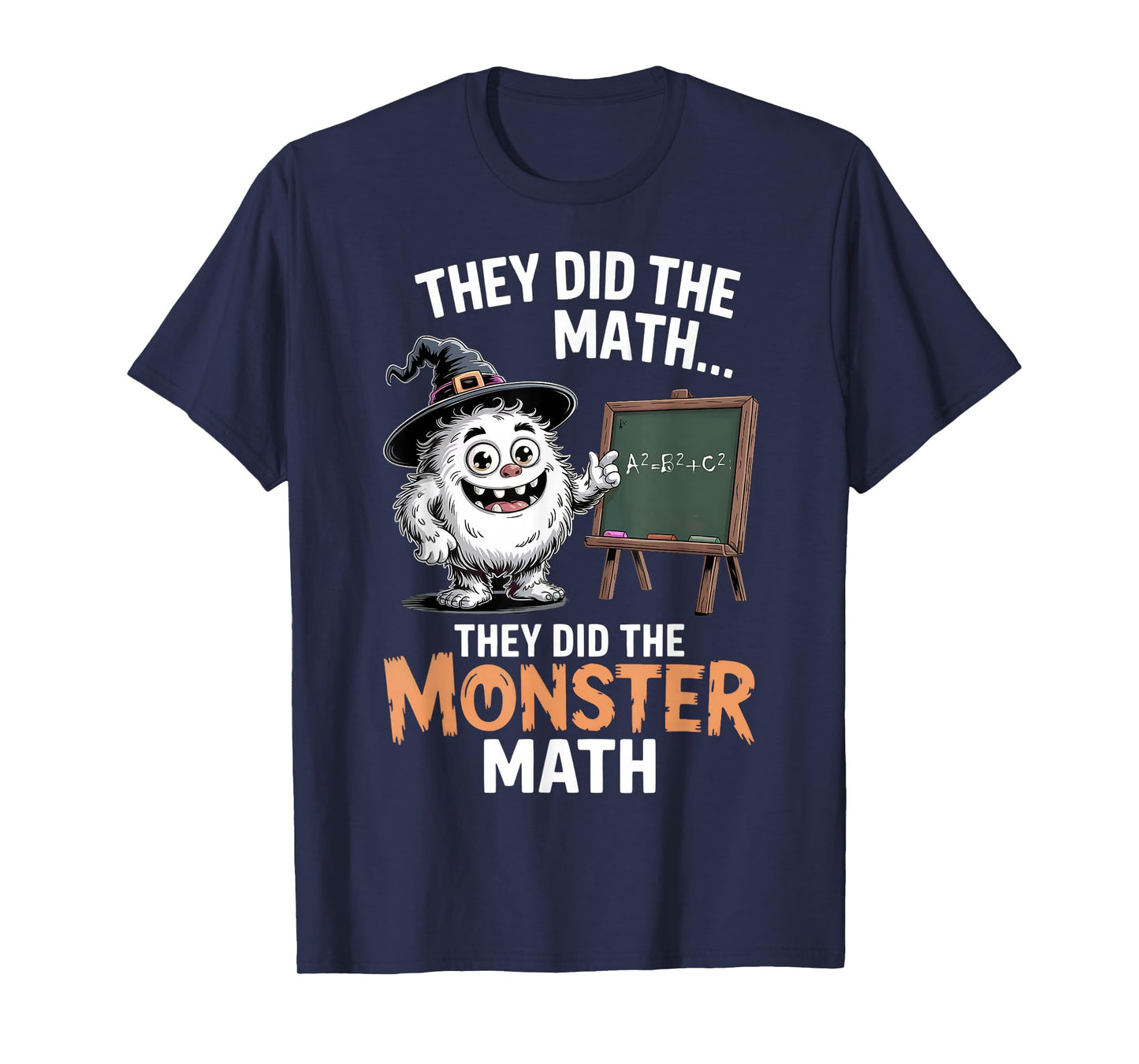 Funny Monster Math Teacher Halloween Yeti Costume T-Shirt