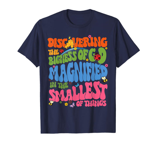 Magnified VBS 2025 Discovering Bigness Of God Christ Quote T-Shirt