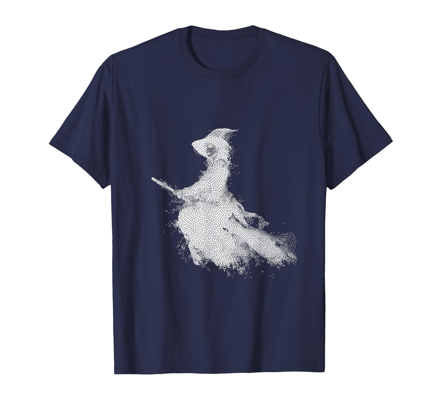 Enchanted Witch Flying Broom Halloween T-Shirt