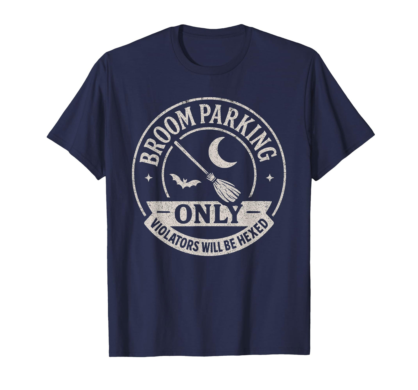Broom Parking Funny Witch Teacher Costume Gift Halloween T-Shirt