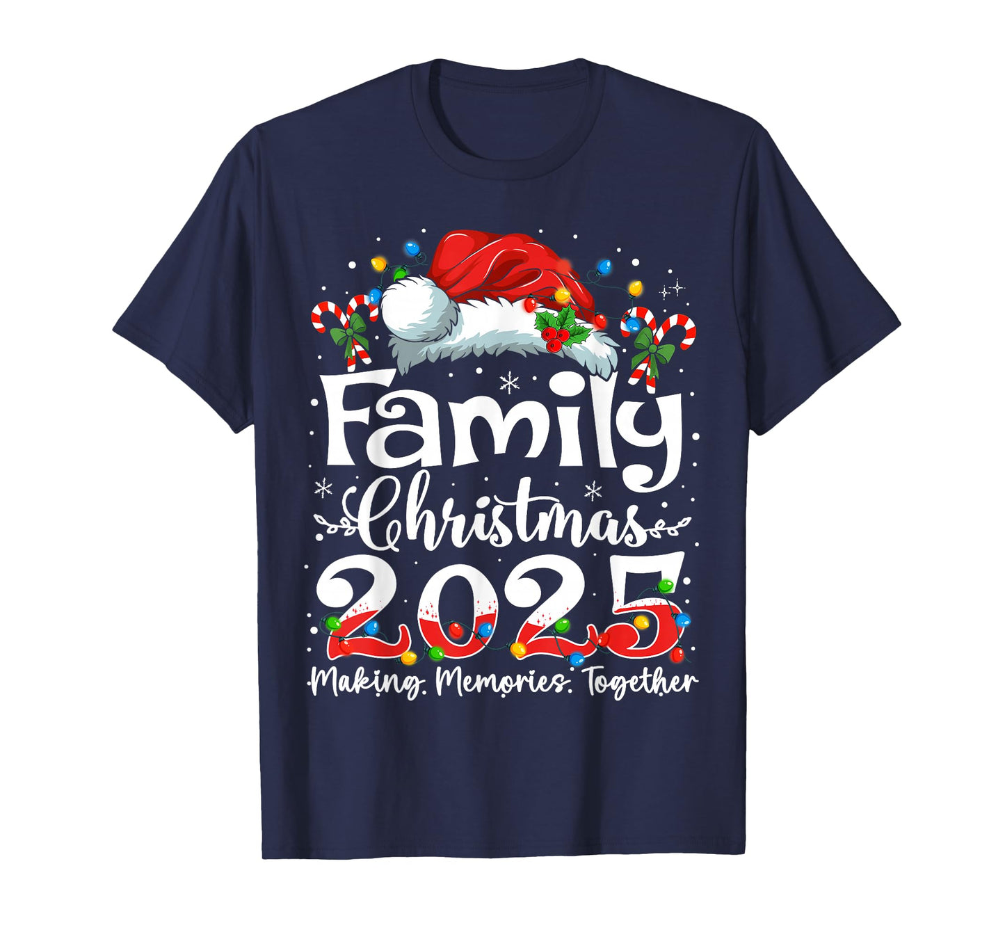 Family Christmas 2025 Squad Santa Elf Xmas Matching Outfit T-Shirt