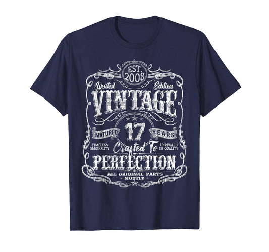 Vintage 2008 Limited Edition Shirt 17 year old 17th Birthday T-Shirt