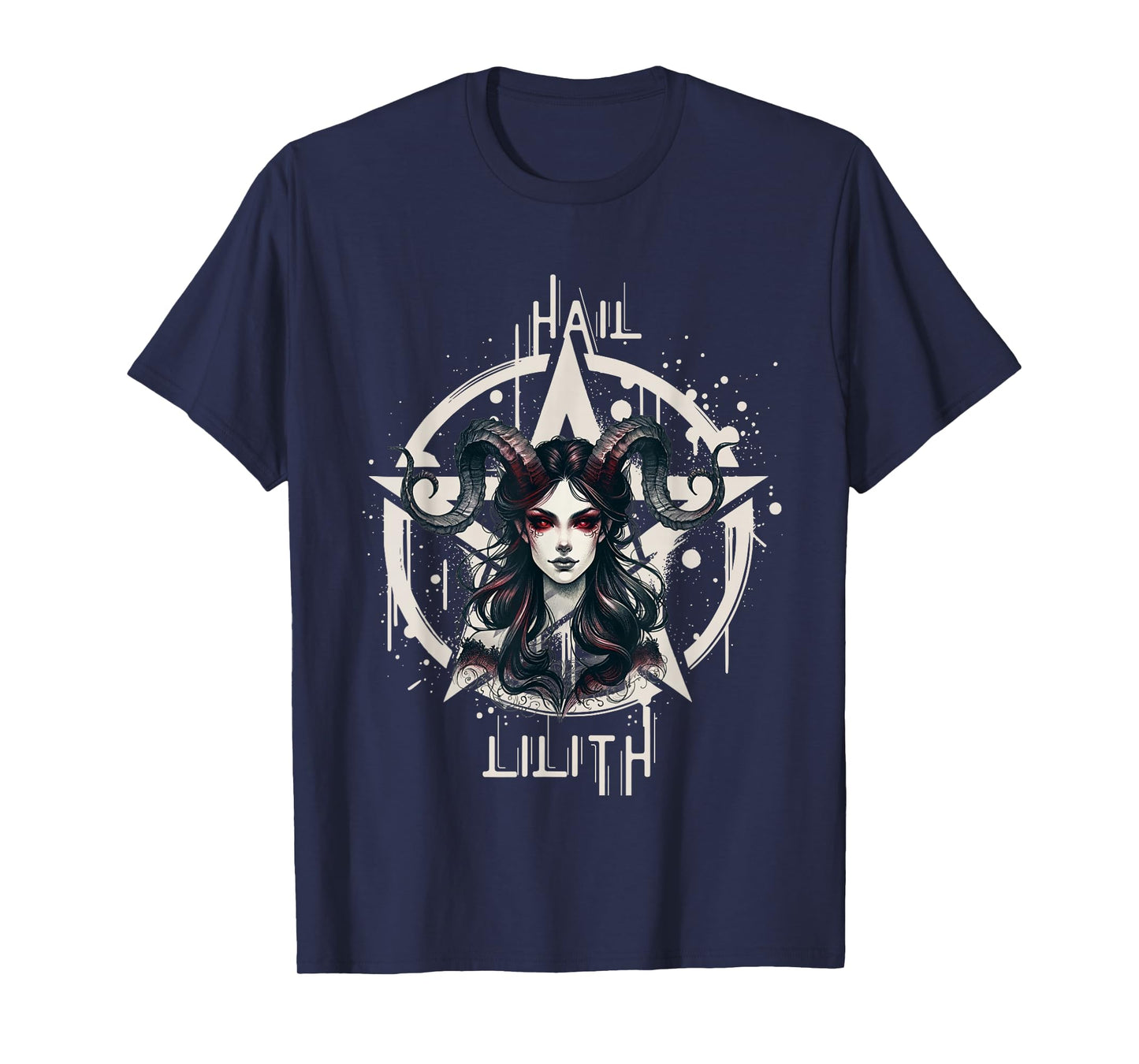 Hail Lilith Pentacle Witch First Sigma Women Black Magic T-Shirt