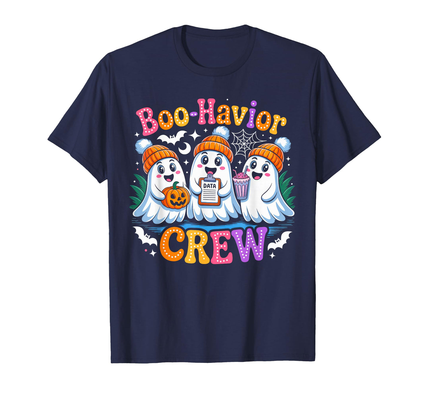 Groovy Boo-Havior Crew Behavior Analyst Halloween ABA RBT T-Shirt