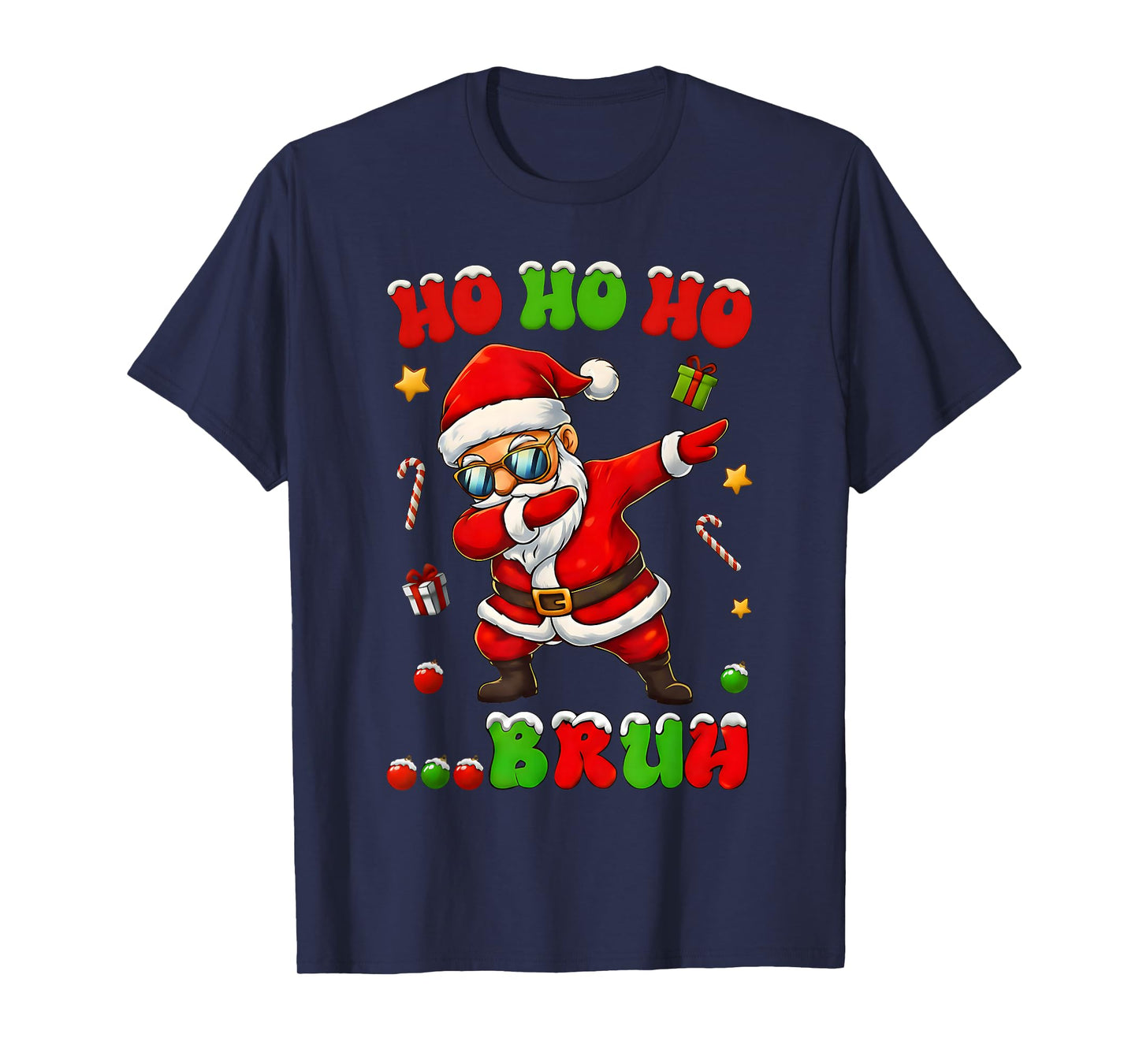 Ho Ho Ho Bruh Dab Santa Christmas Funny Kids Toddler Boys T-Shirt