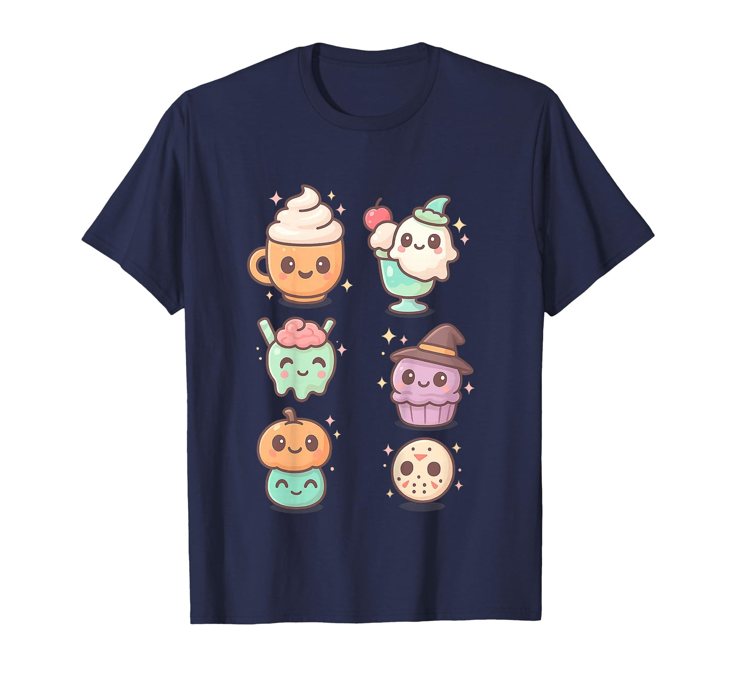Kawaii Anime Halloween Sweet Monster Ice Cream Pops Candy T-Shirt