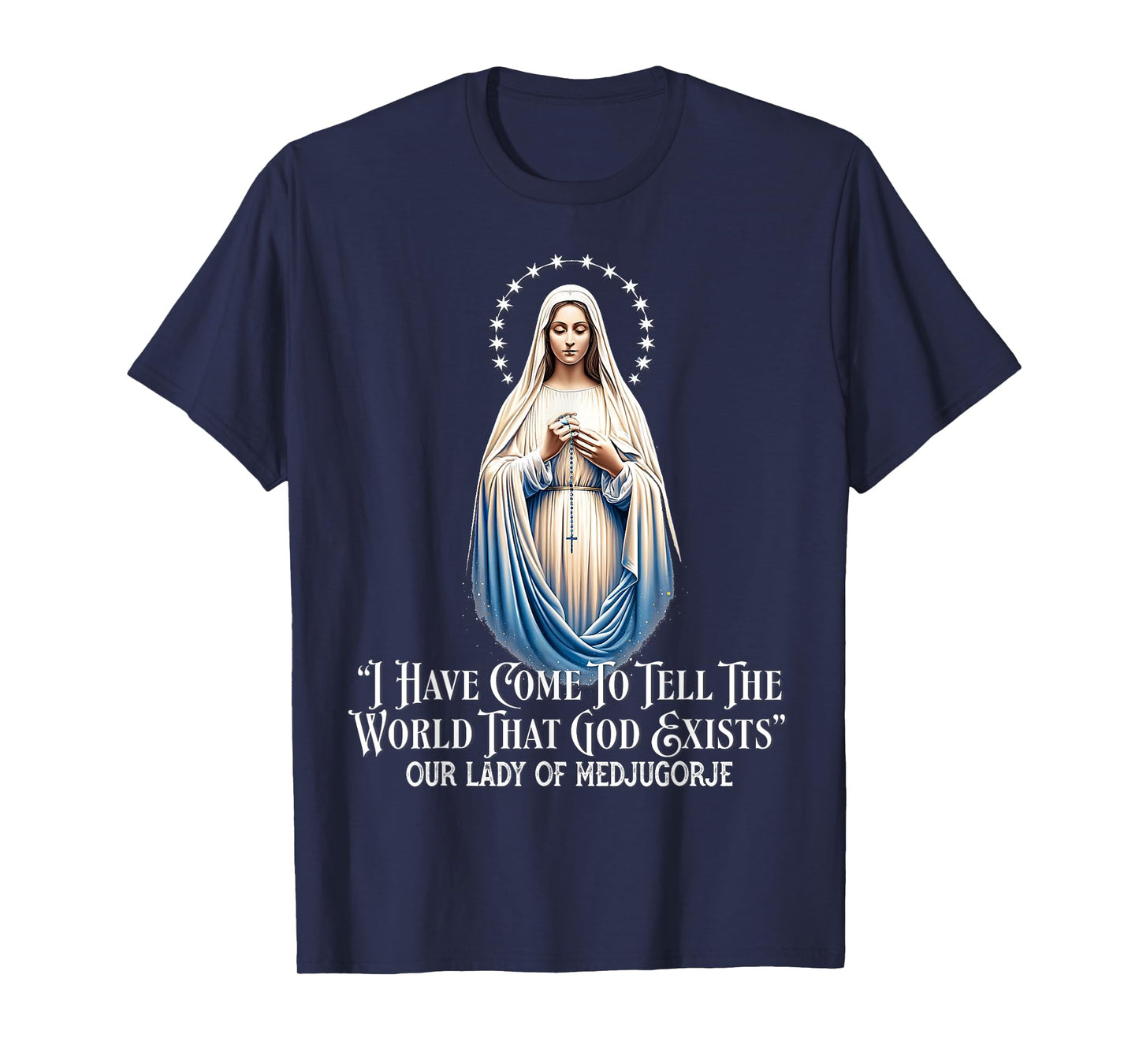 Our Lady of Medjugorje Pilgrimage Marian Catholic T-Shirt