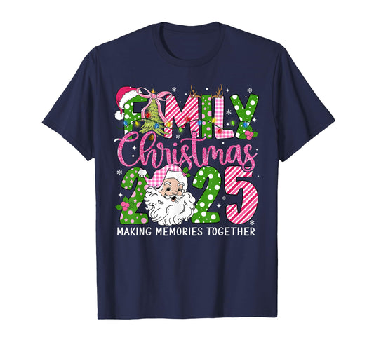 Family Christmas 2025 Making Memories Together Xmas Santa T-Shirt