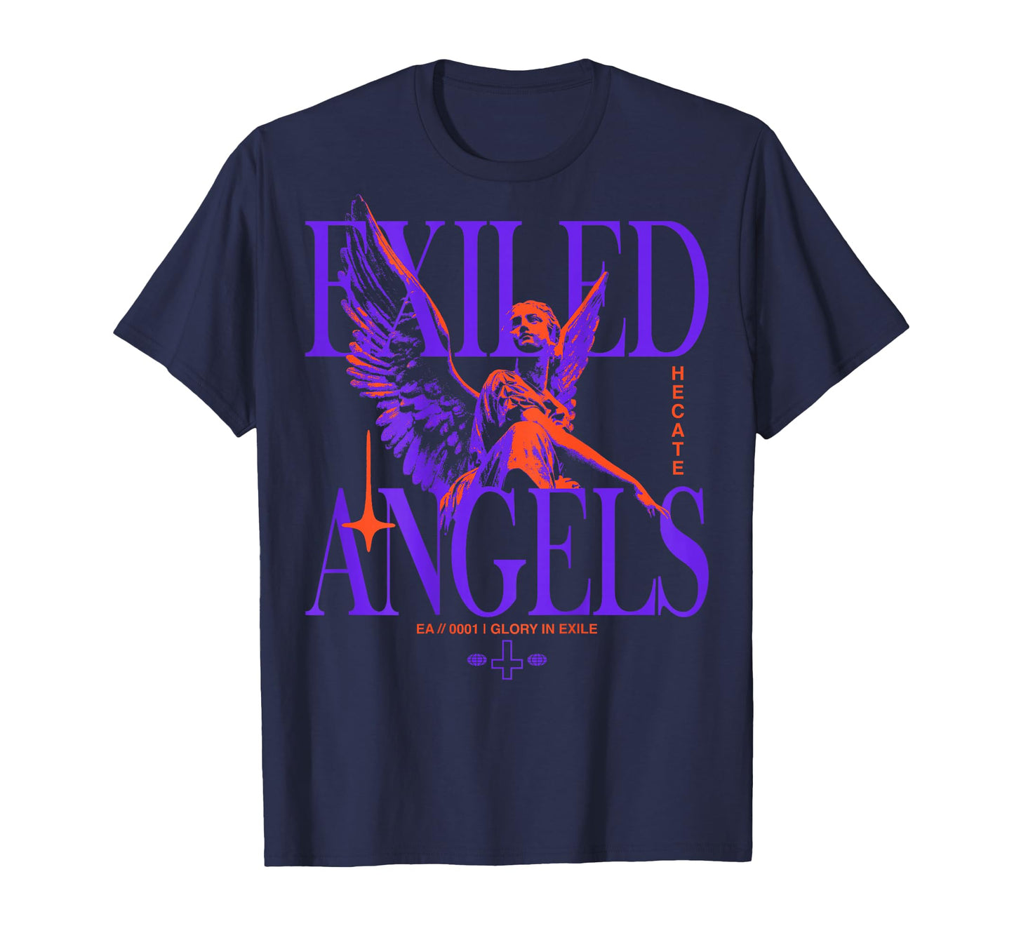 Angel Vintage Streetwear Urban Hip Hop Y2K Back Print T-Shirt