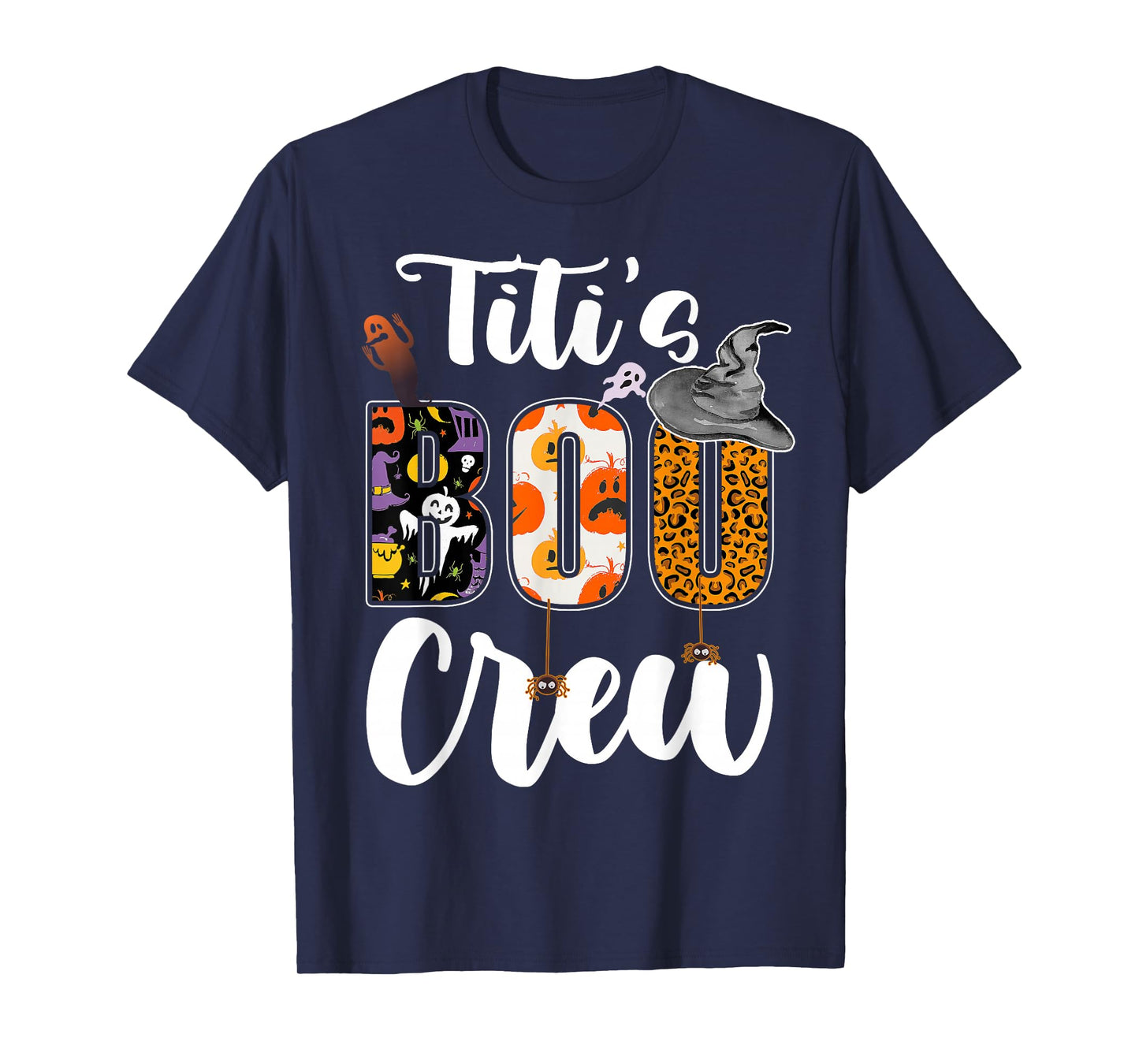 Titi's Boo Crew Halloween Aunt Nephew Niece Matching T-Shirt