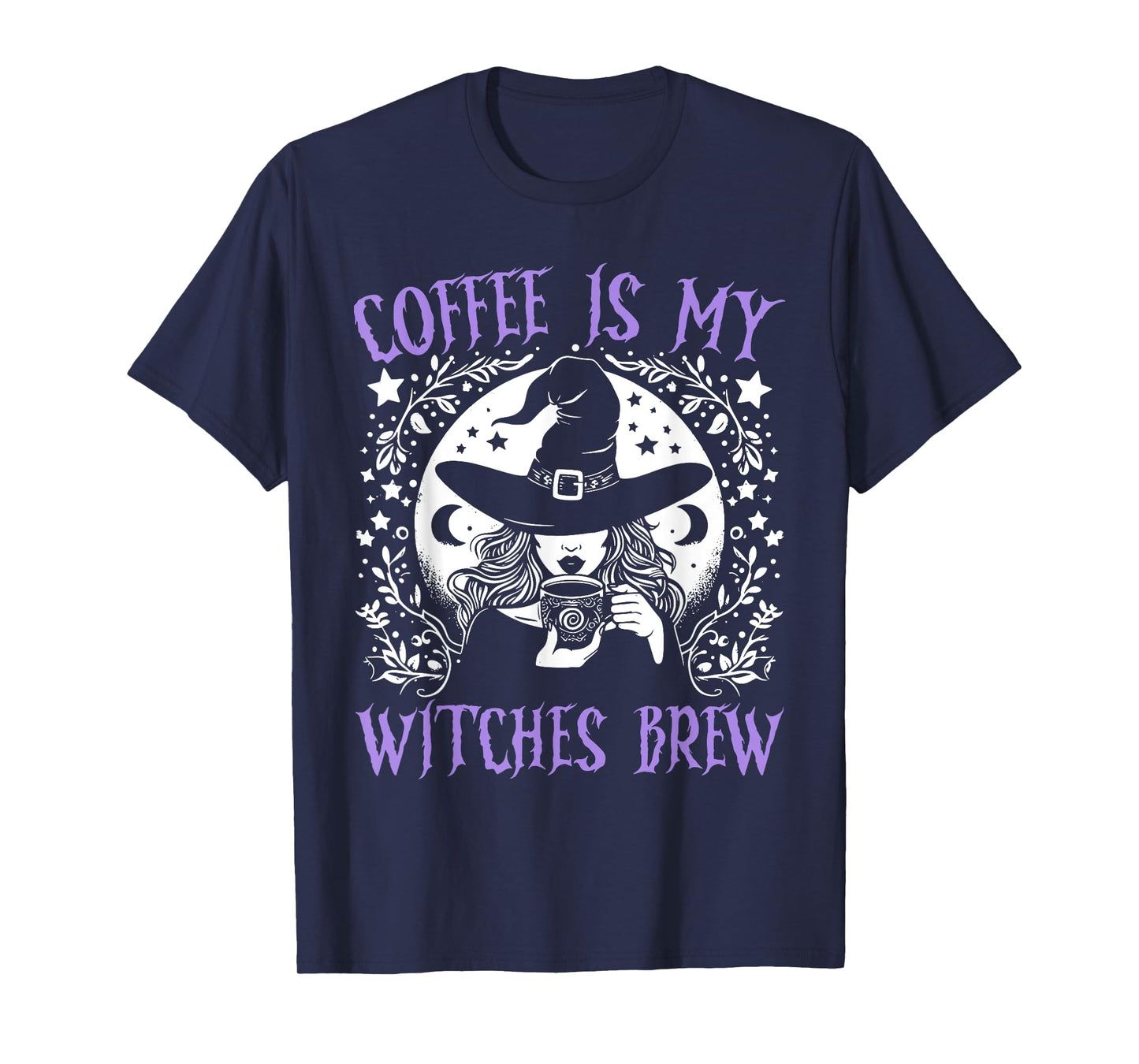 Coffee Is My Witches Brew Retro Halloween Witch Brew T-Shirt