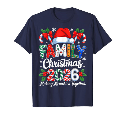 Family Christmas 2026 Matching Family Pajamas Xmas Squad T-Shirt