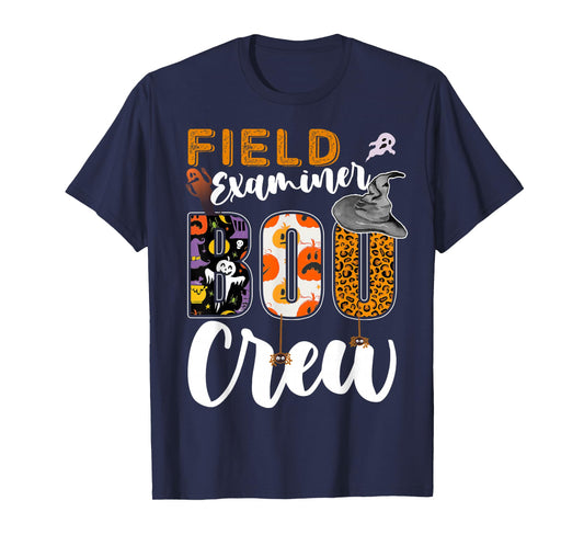Field Examiner Boo Crew Halloween Match Assessor T-Shirt