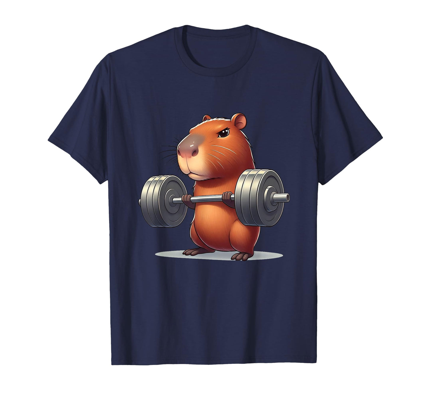 Capybara Muscle Building Fitness Capybara Weight Lifting T-Shirt